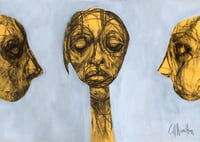 Image 2 of On The Edge Of Dreaming - Charcoal and Acrylic Paint on Paper 