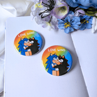 Love Wins Button Pins (Sonic Yaoi)