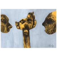 Image 1 of Sleep Whispers - Charcoal and Acrylic Paint on Paper 