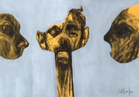 Image 2 of Sleep Whispers - Charcoal and Acrylic Paint on Paper 