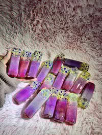 Image 2 of 4"Fumed Square Glass Pipe 