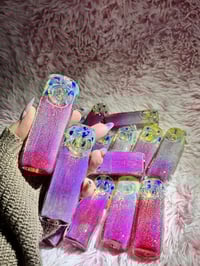 Image 1 of 4"Fumed Square Glass Pipe 