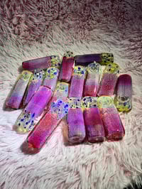 Image 19 of 4"Fumed Square Glass Pipe 