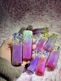 Image 23 of 4"Fumed Square Glass Pipe 