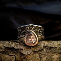 Damask Pink Sapphire Diadem Ring 