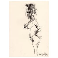Image 1 of Plumage - Charcoal on Paper 