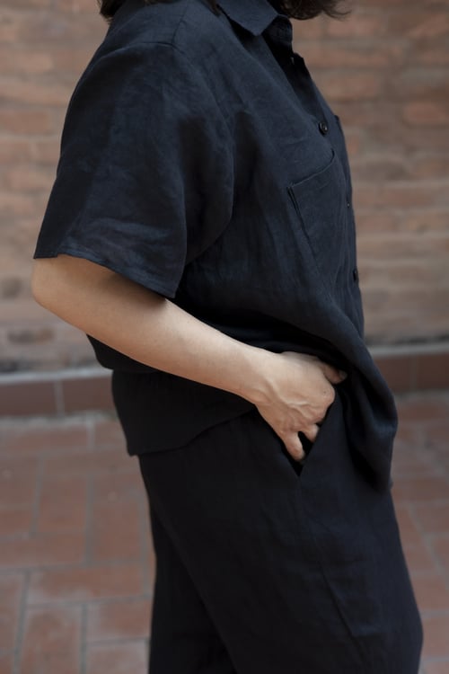 Image of PANTA NIMBUS LINO NERO