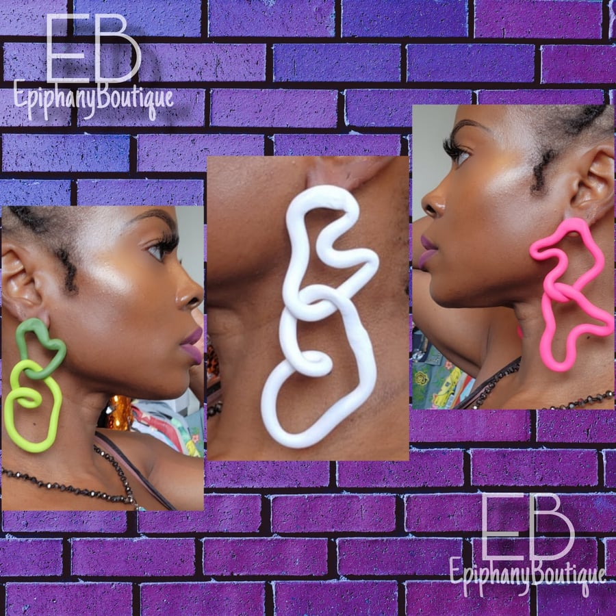 Image of The EB Prototype Earrings: "Abstract Hearts"