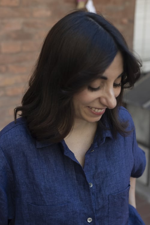 Image of CAMICIA NIMBUS LINO BLU