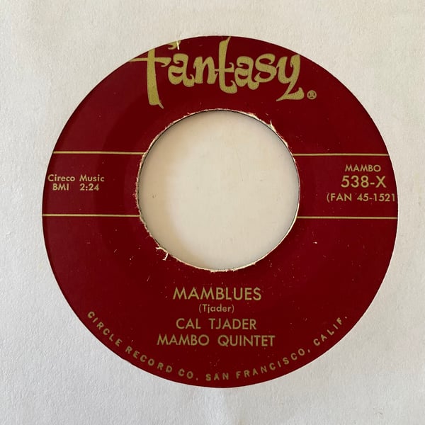 Image of Cal Tjader Mambo Quintet "Mamblues" b/w "Sonny Boy"