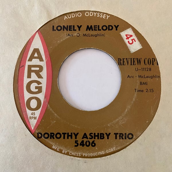 Image of Dorothy Ashby Trio "Lonely Melody" b/w "Secret Love"