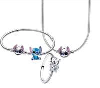 Pandora Stitch ring and necklace set 