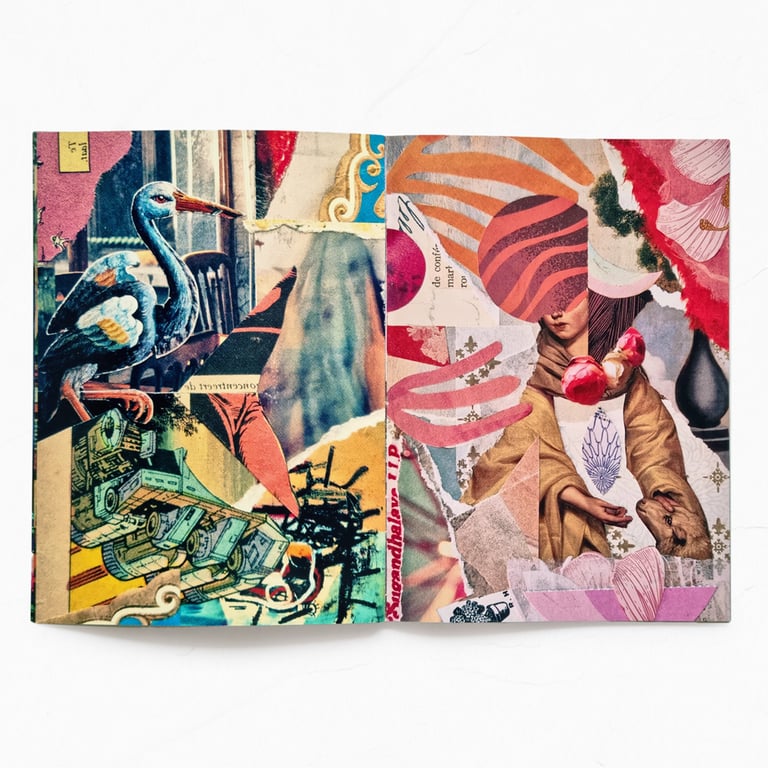 ‘paper songs’ n° 2 – vibrant twenty-page collage art zine, second edition Image 3