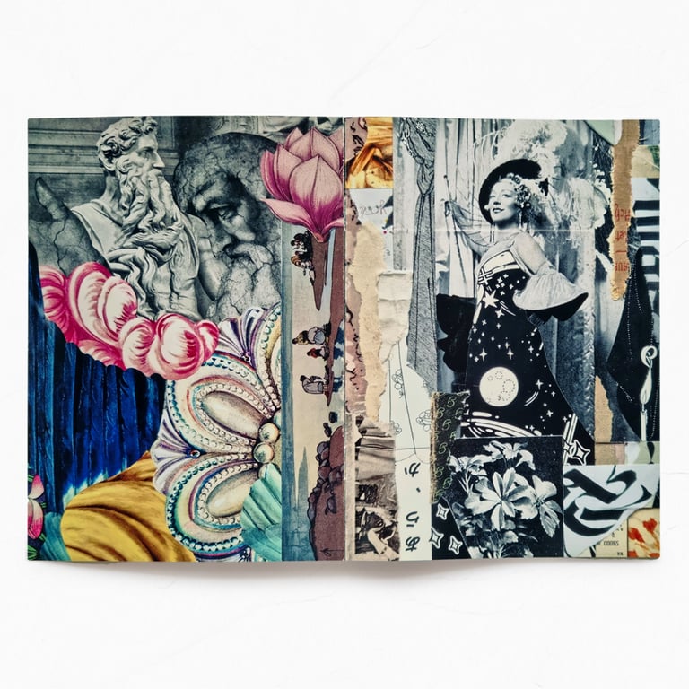 ‘paper songs’ n° 2 – vibrant twenty-page collage art zine, second edition Image 4