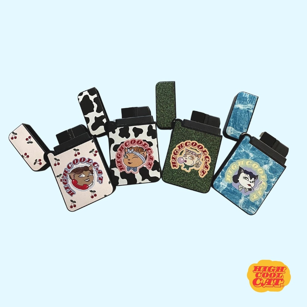 Image of High Coolcat Lighter - Set of Custom Butane Lighters - Cute Designer Lighter for Tobacco - Perfec...