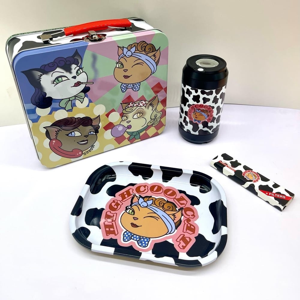Image of cow print stone-r gift set