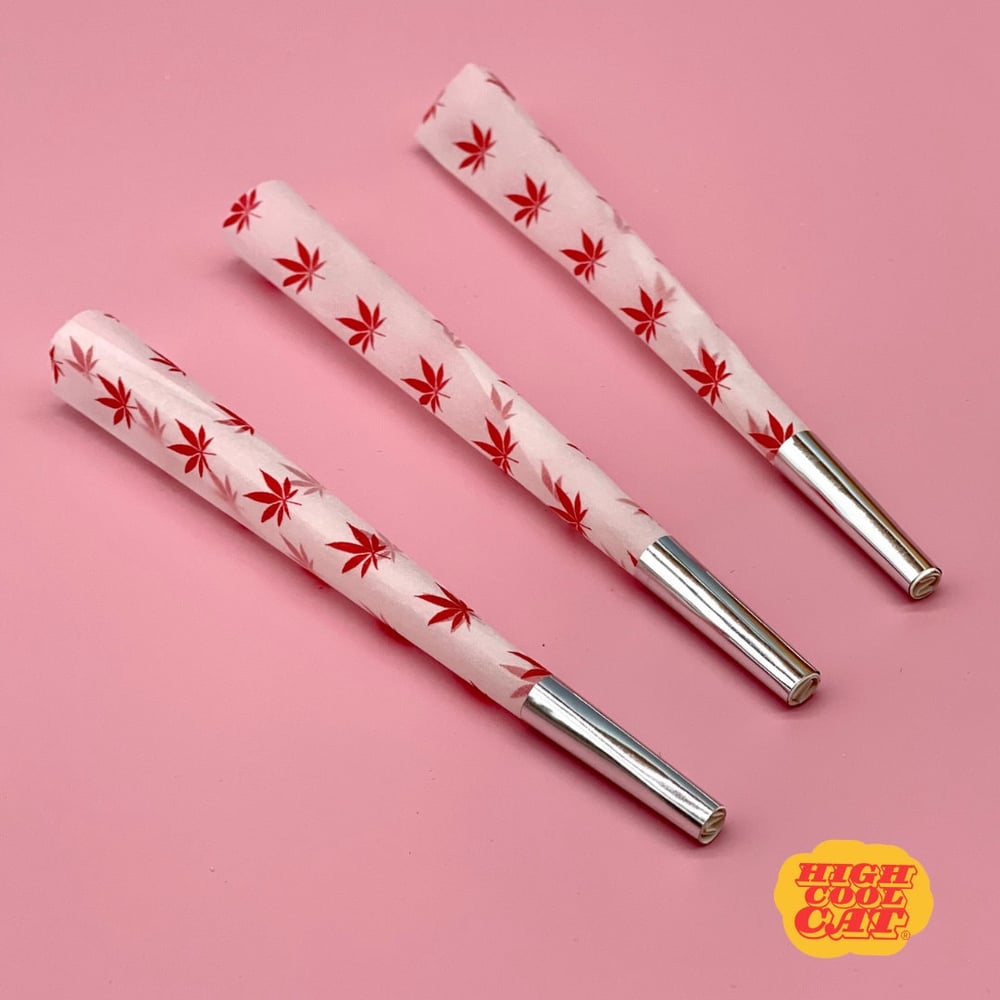 Image of Rainbow Paper Cones – Decorative Tubes for Party or Gift Use (Empty)-633209f1