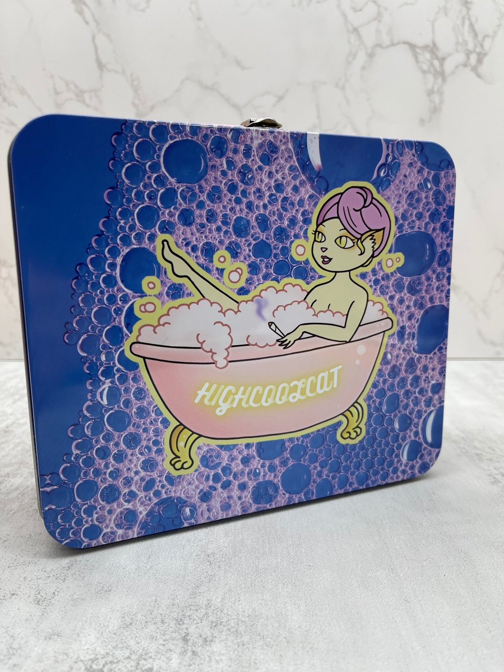 Image of HighCoolcat Stash lunchbox- Bags - Weed Lovers Smoking stash Bags - Cute Small Stash Bags - Stash...