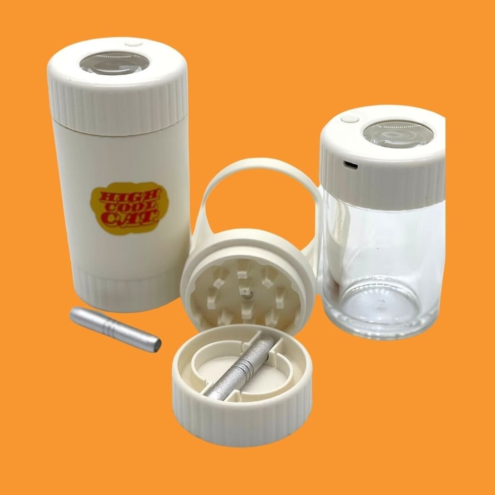 Image of Glowing Crusher Jar - Crusher Glow Jar - herb Grinder Glowing Jar - Glowing Jar - Glowing Jar ...