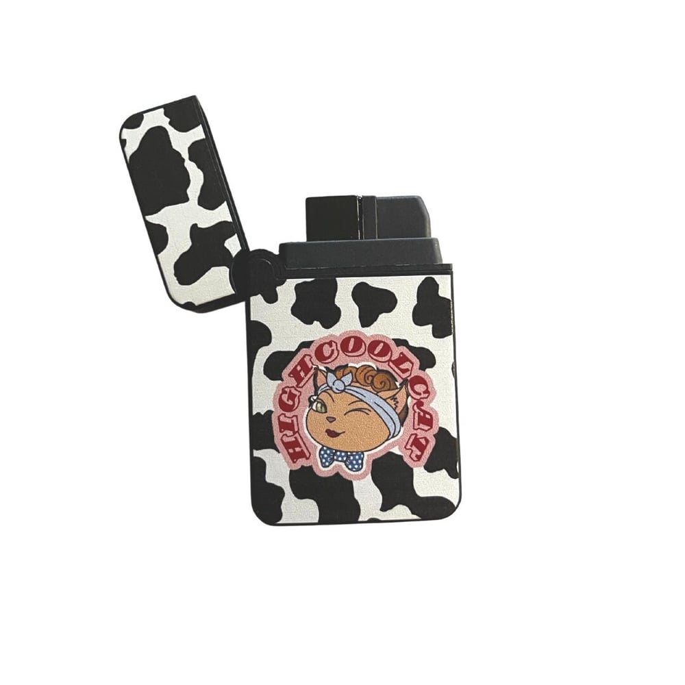 Image of High Coolcat Lighter - Set of Custom Butane Lighters - Cute Designer Lighter for Tobacco - Perfec...
