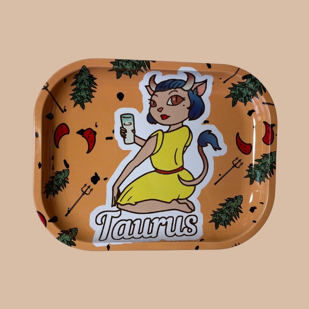 Image of Zodiac Tray - Smoke Rolling Tray - Cute Smoking RollingTray - Tobacco Rolling Tray - Rolling Tray...