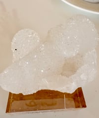 Image 5 of CALCITE WITH SUGAR QUARTZ RAW SPECIMEN (Fuji) WITH STAND 