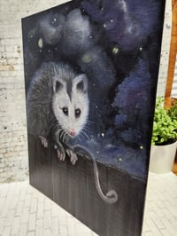 Image 6 of Frank the Opossum | Original 8x10 Oil