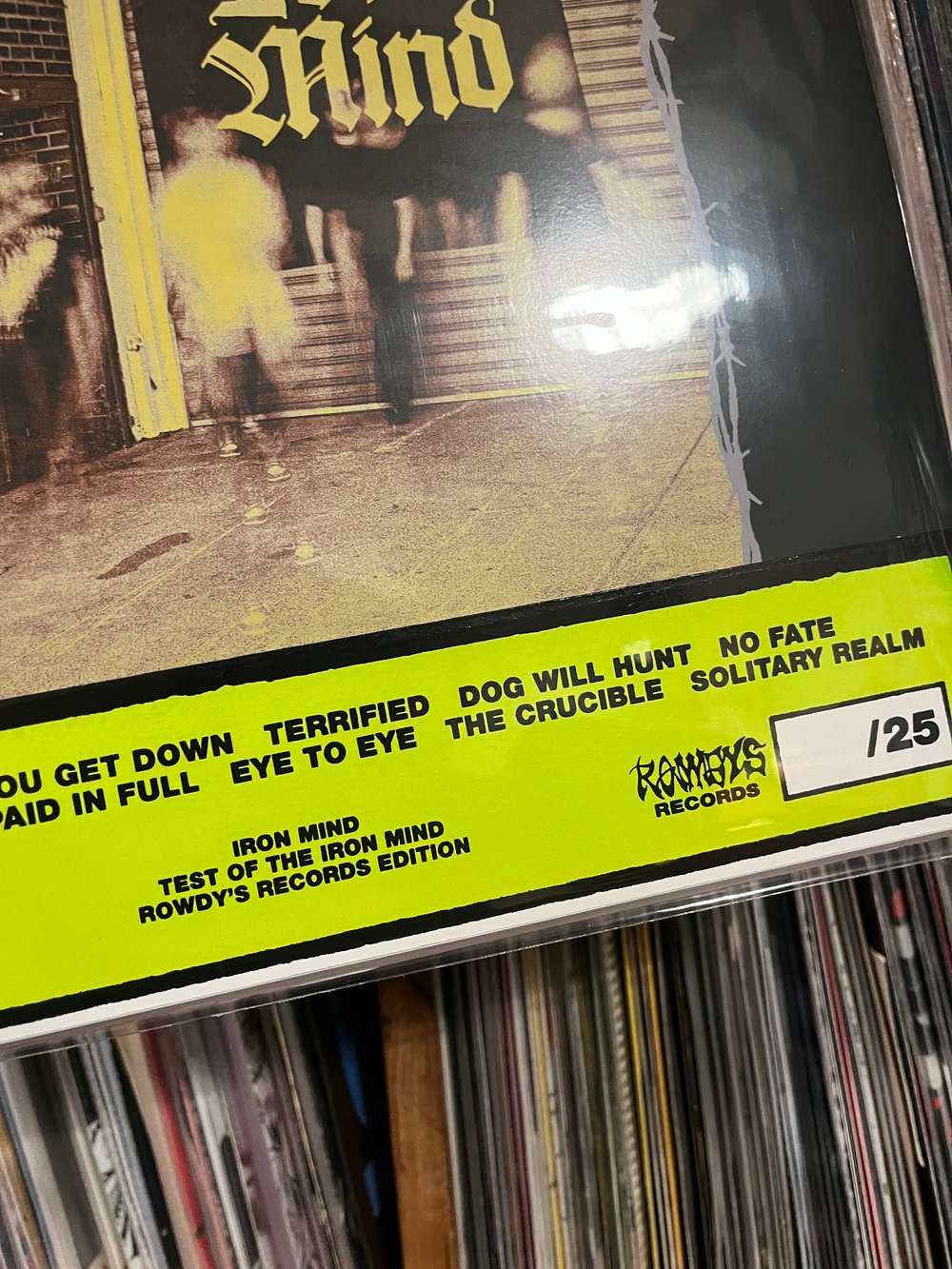 IRON MIND 'Test Of The Iron Mind' LP (Ltd Rowdy's Edition)