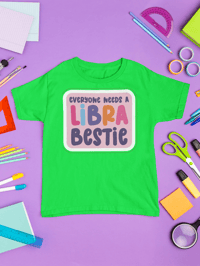 Image 1 of Libra Bestie Unisex Short Sleeve Crewneck T-Shirt