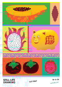 Image 1 of Cut Fruit Poster with Pey Chi