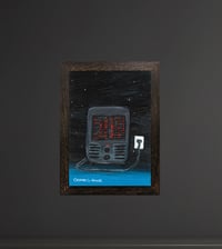 Image 2 of 'Space Heater' - Acrylic on Canvas Panel, 5x7 Framed