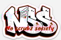 No scrubz society sticker 