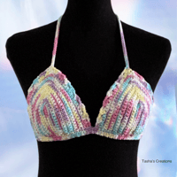 Image 4 of Pastel Sprinkles Bikini Top