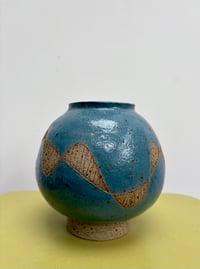 Image 2 of Blue Vintage Moon Jar