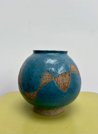 Image 3 of Blue Vintage Moon Jar