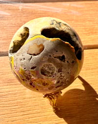 Image 3 of BUMBLEBEE JASPER SPHERE WITH CAVES 5CM