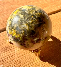 Image 4 of BUMBLEBEE JASPER SPHERE WITH CAVES 5CM
