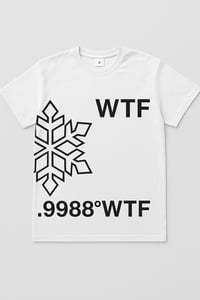 WHITE "WTF" SNOWFLAKE TEE
