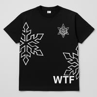 BLACK “WTF” SNOWFLAKE TEE