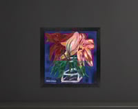 Image 2 of 'Exuberance' - Acrylic on Canvas Panel, 8x8 Framed