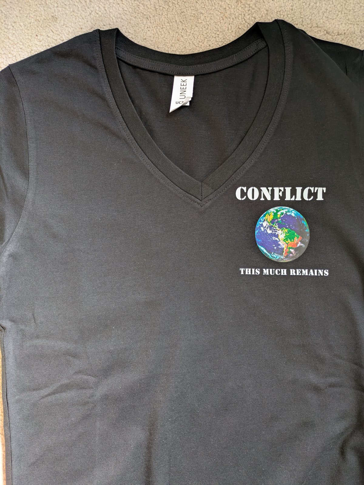 Image of CONFLICT - This Much Remains Ladies V-Neck Colour T-shirt