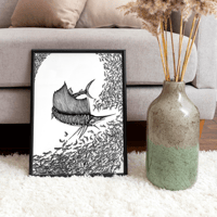 Image 1 of CHASSE AU LARGE - 30 x 40 cm