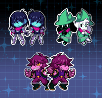 PRE-ORDER Deltarune Acrylic Charms<br>| Unofficial Fan Merch |