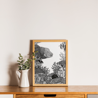 Image 1 of RÉCIF CORALLIEN - 30 x 40 cm