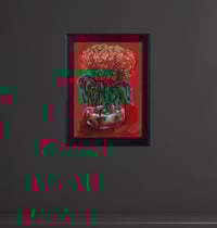 Image 3 of 'Posh' - Acrylic on Canvas Panel, 5x7 Framed