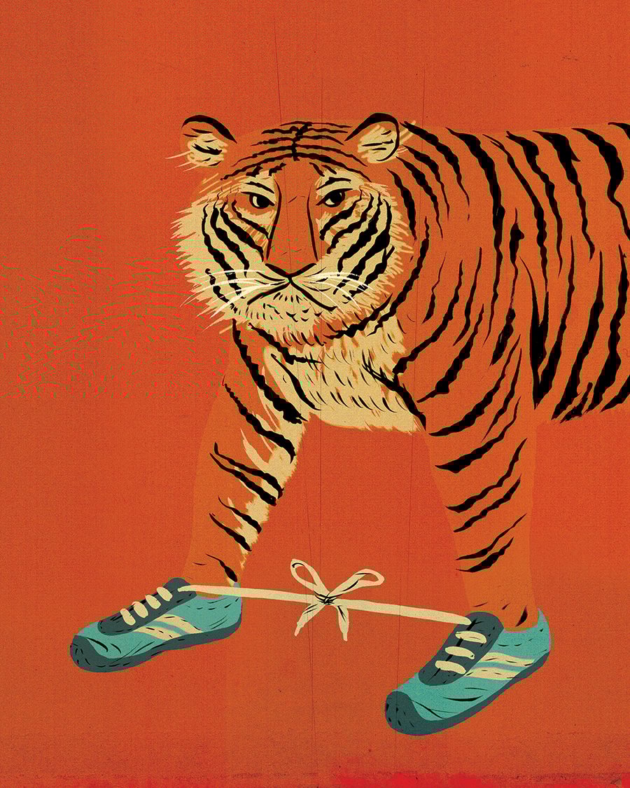 Image of Tiger Feet (24 x 30)