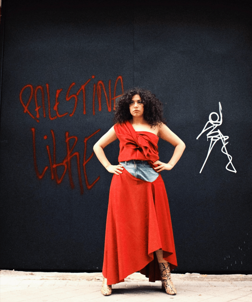 Image of Falda vaquera y vino