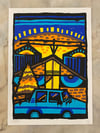 Panik x Grey Jam - 'Blues Cruz' Screenprint 