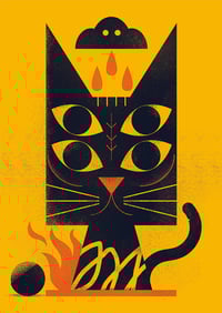 Image 1 of Black Cat 4 eyes - A3