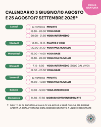 Image 2 of <b>YOGA: CALENDARIO E TARIFFE</b>